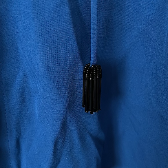 Kobi Halperin NWT Royal Blue Margo Long Sleeve Blouse Shirt Top **Size S** 💙💙 - Picture 3 of 6